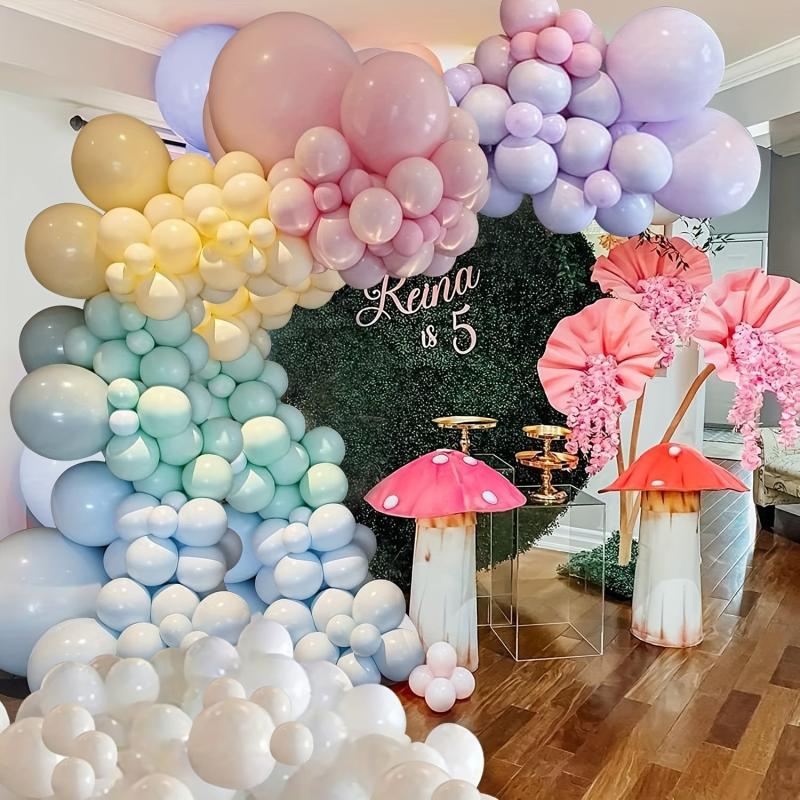 125pcs Pastel Balloons Kit for Unicorn and Ice Cream Party