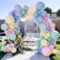 125pcs Pastel Balloons Kit for Unicorn and Ice Cream Party