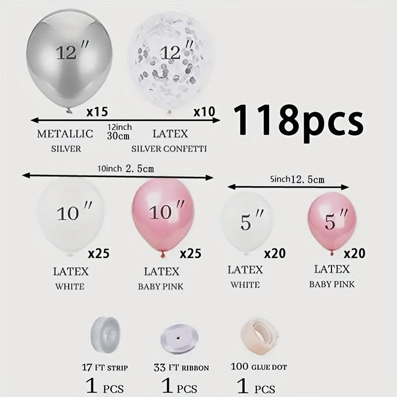 Sequined Balloon Set for Parties and Weddings