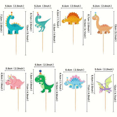 14pcs Dinosaur Party Cupcake Wrappers Zoo Animals Party Decor