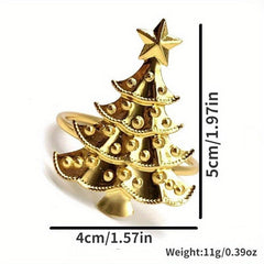 2pcs Christmas Deer Napkin Rings - Party Supplies