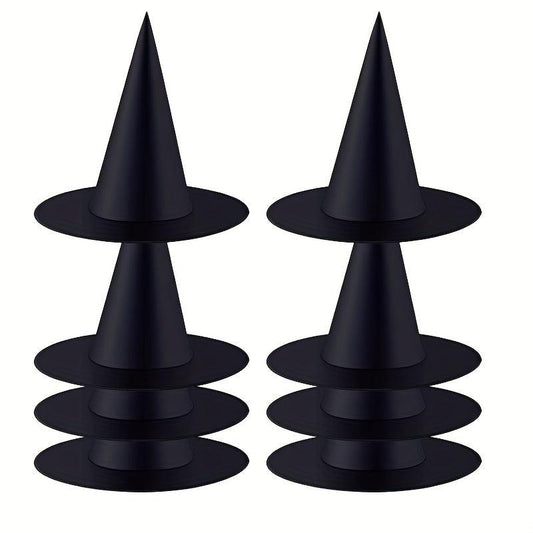 3pcs Halloween Witch Hats w/ Hanging Rope for Courtyard Decoration