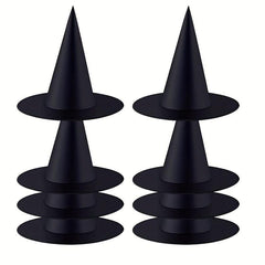3pcs Halloween Witch Hats w/ Hanging Rope for Courtyard Decoration