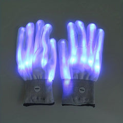 LED Fiber Optic Colorful Luminous Gloves for Bar Performances