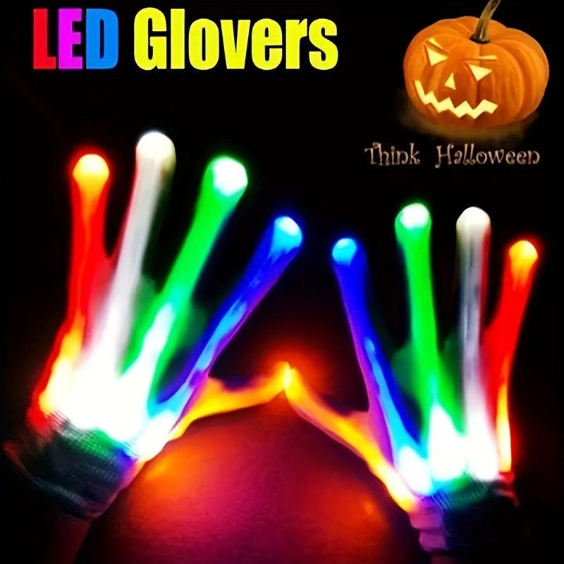 LED Fiber Optic Colorful Luminous Gloves for Bar Performances