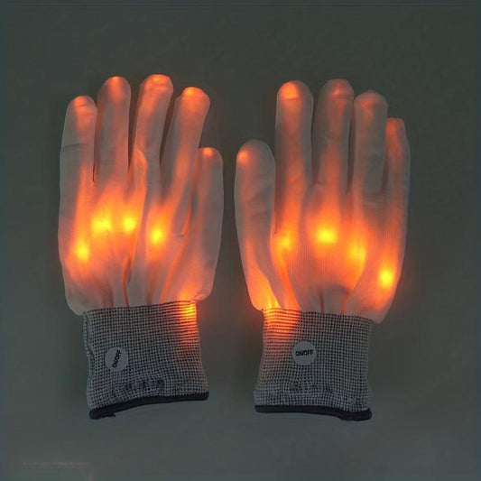 LED Fiber Optic Colorful Luminous Gloves for Bar Performances