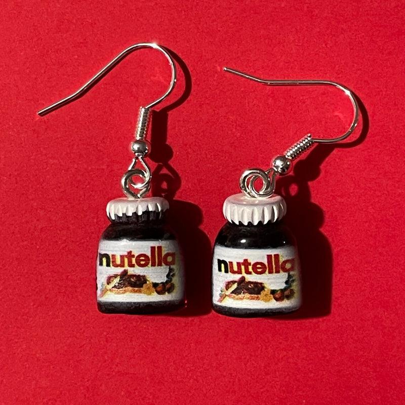 2pcs Peanut Butter Chocolate Sauce 3D Resin Earrings Food Jewelry