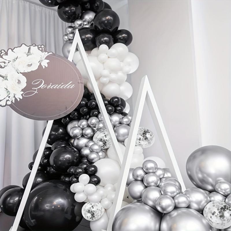 120pcs Silvery Confetti Balloon Arch Balloon Set