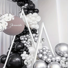 120pcs Silvery Confetti Balloon Arch Balloon Set