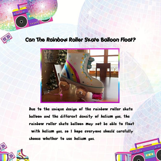 8pcs Roller Skating Balloons Stick Birthday Party Decoration