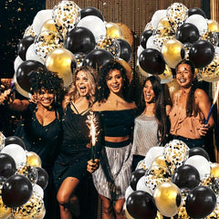 30 48cm 38pcs Latex Balloons Gold Birthday Wedding Party Prop Set