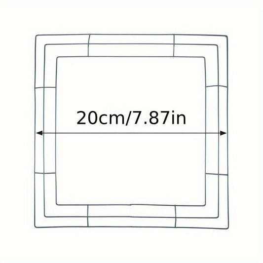 Metal Wire Garland Frame Hook Christmas Holiday Hanging Ring Decor