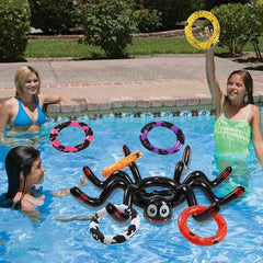 Inflatable Spider Ring Halloween Party Game Bat Tricky Toys Props