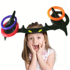 Inflatable Spider Ring Halloween Party Game Bat Tricky Toys Props