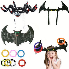 Inflatable Spider Ring Halloween Party Game Bat Tricky Toys Props