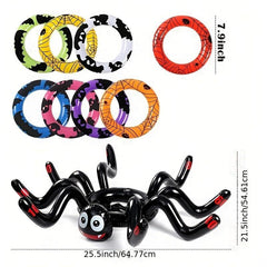 Inflatable Spider Ring Halloween Party Game Bat Tricky Toys Props