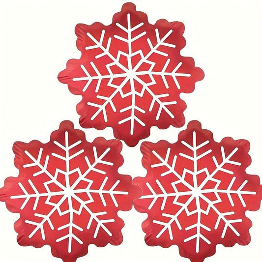 3pcs Snowflake Balloons Christmas Winter Party Birthday Holiday Decor