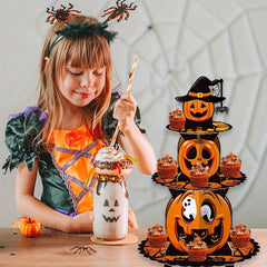 Halloween Pumpkin Dobos Torte Rack - Multilayer Cake Tray