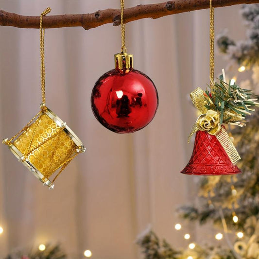 32pcs Christmas Tree Foam Hanging Ornament Holiday Party Decoration Supplies