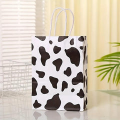 6pcs Leopard Gift Bag Decorative Handle Bag Candy Bag
