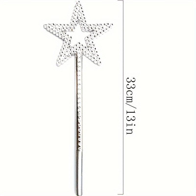 Silvery Star Wand Princess Wand Fairy Wand Plating Wand Silvery Star Wands