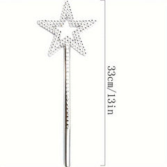Silvery Star Wand Princess Wand Fairy Wand Plating Wand Silvery Star Wands