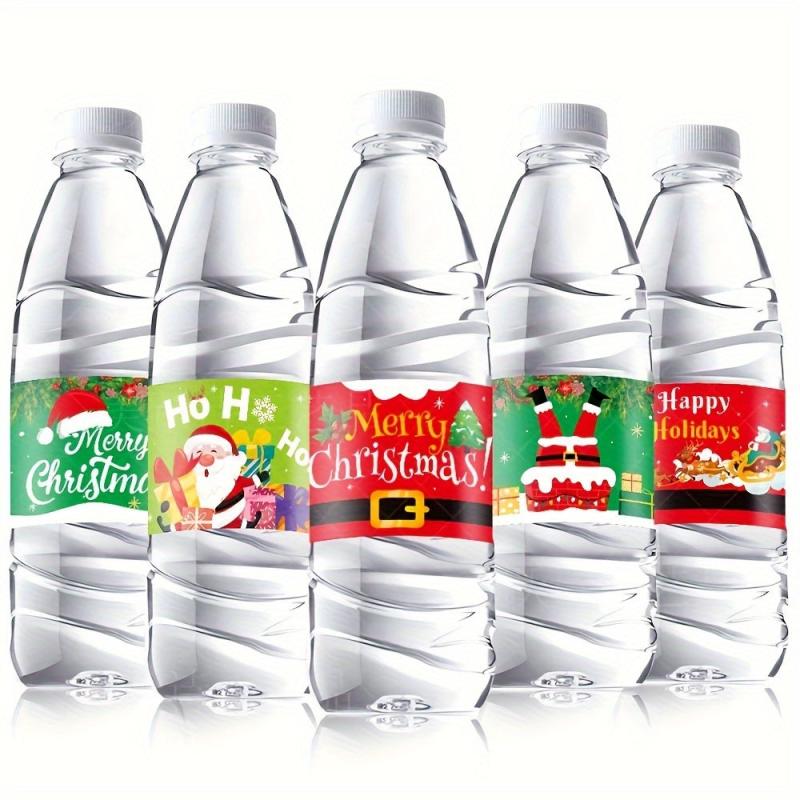 8pcs Christmas Wine Bottle Stickers Party Decoration