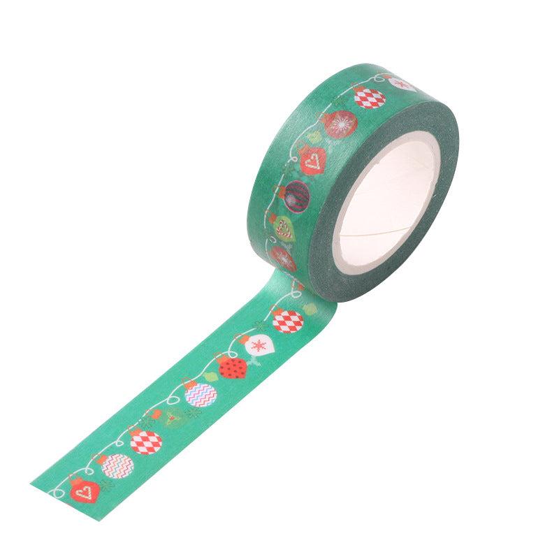 Christmas Washi Tape 15mm 10m Santa Snowflake Decoration