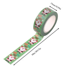 Christmas Washi Tape 15mm 10m Santa Snowflake Decoration