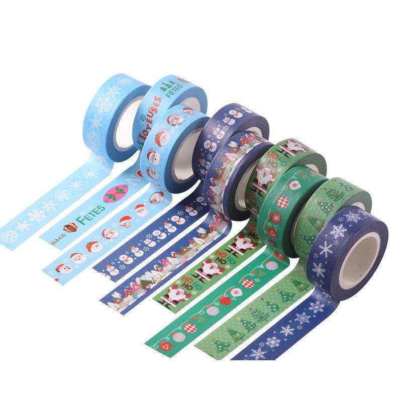 Christmas Washi Tape 15mm 10m Santa Snowflake Decoration