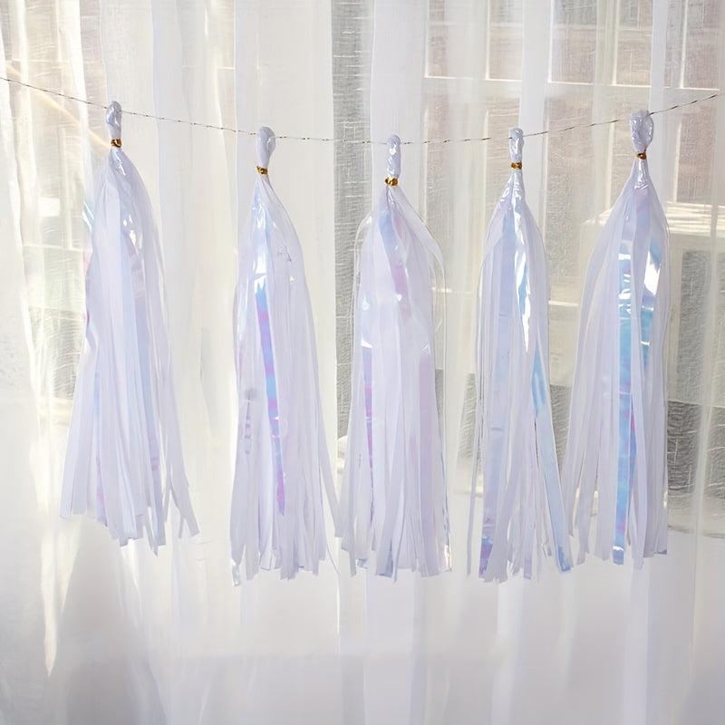 5pcs Sparkling Tassel Garland Decoration For Wedding Christmas Birthday