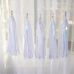5pcs Sparkling Tassel Garland Decoration For Wedding Christmas Birthday