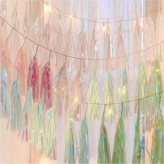 5pcs Sparkling Tassel Garland Decoration For Wedding Christmas Birthday
