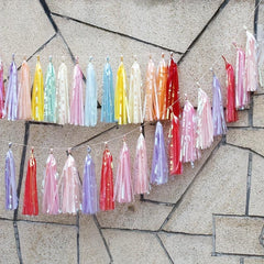 5pcs Sparkling Tassel Garland Decoration For Wedding Christmas Birthday