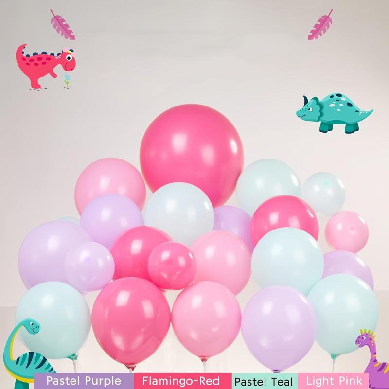 Dinosaur Balloon Garland Arch Kit, Pastel Colors, Dinosaur Theme Party Decor
