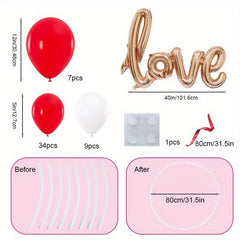 Valentines Balloons Garland Arch With Hang Circle Party Decorations