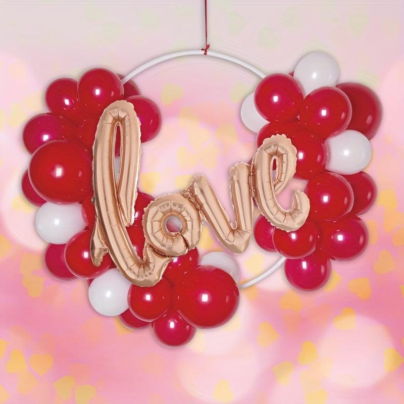 Valentines Balloons Garland Arch With Hang Circle Party Decorations