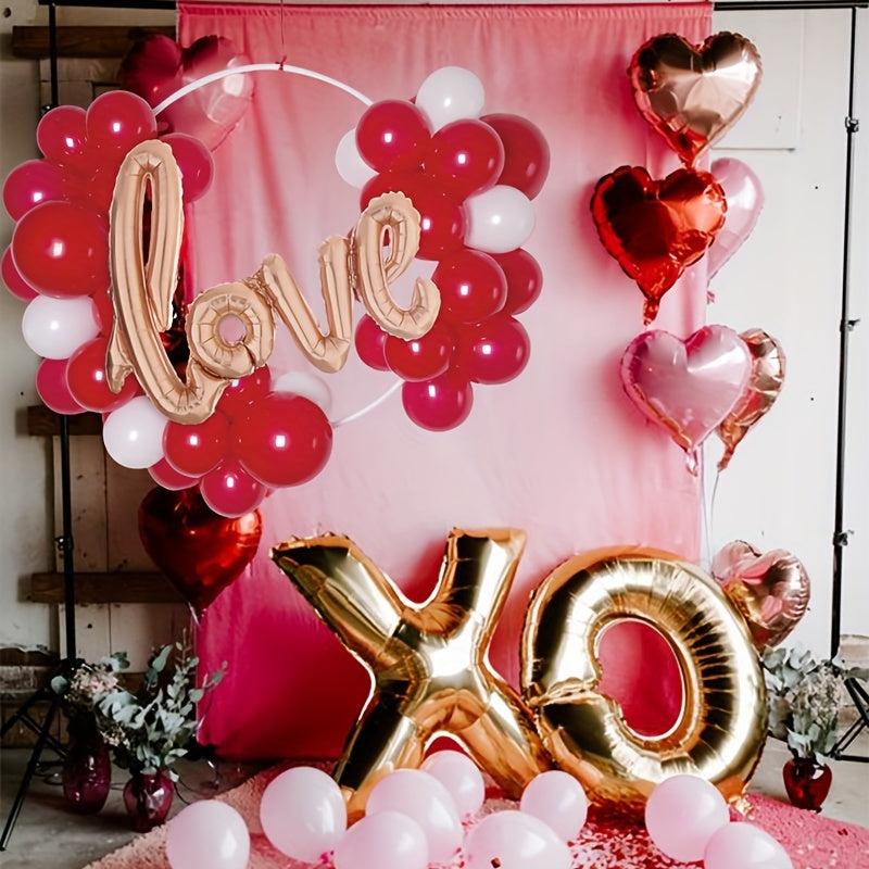Valentines Balloons Garland Arch With Hang Circle Party Decorations