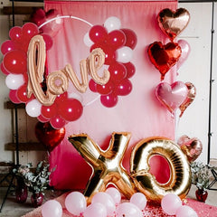 Valentines Balloons Garland Arch With Hang Circle Party Decorations