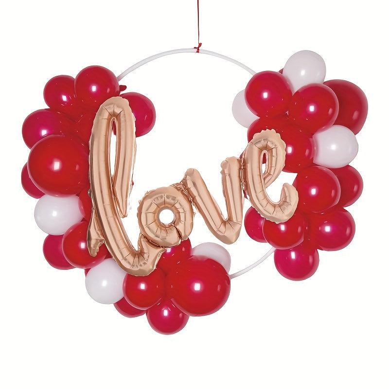 Valentines Balloons Garland Arch With Hang Circle Party Decorations