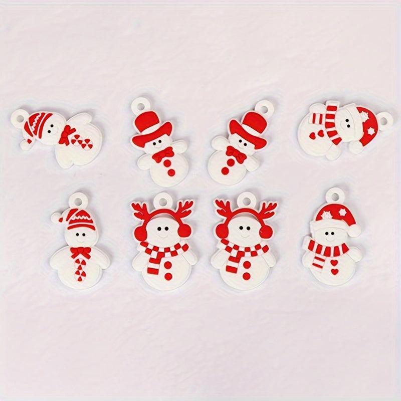 12pcs Snowman Xmas Tree Hanging Decoration