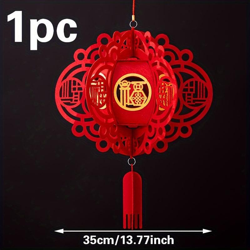 Year Blessing Character Lantern Indoor Decoration