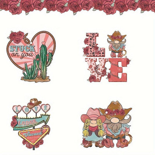 12pcs Cowboy Themed Love Hanging Ornament Decoration