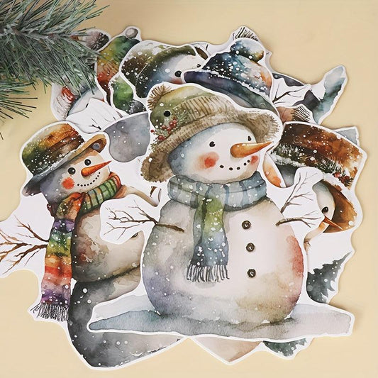 9pcs Snowman Christmas Pull Flag Decoration Hanging Tag