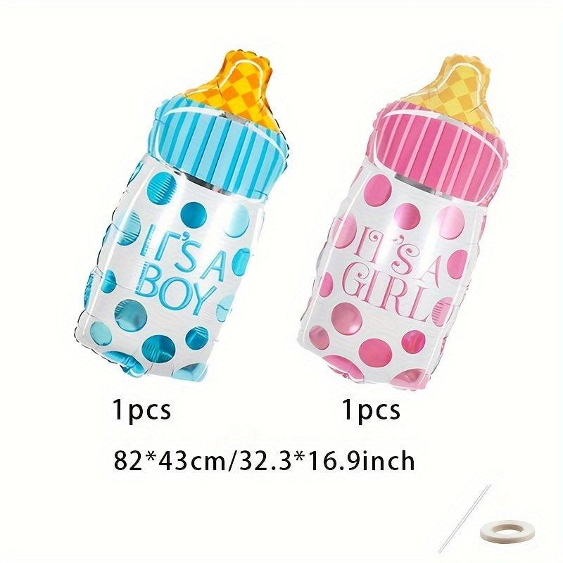 2pcs Milk Bottle Foil Balloons for Birthday Party Decoration