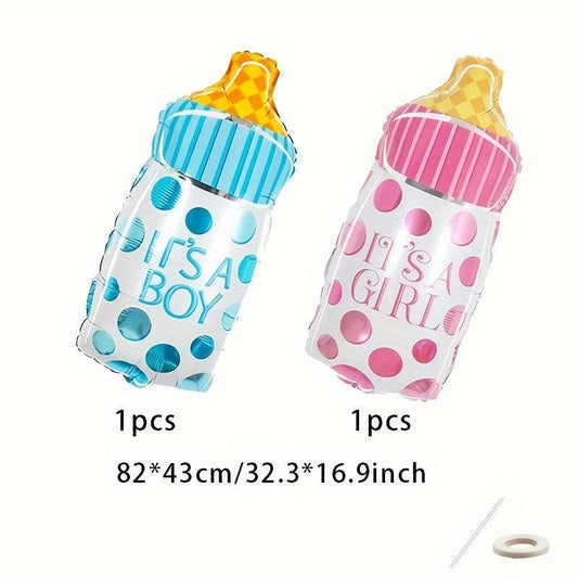 2pcs Milk Bottle Foil Balloons for Birthday Party Decoration