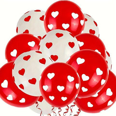 22pcs Red Heart Shaped Balloons Wedding Party Decor