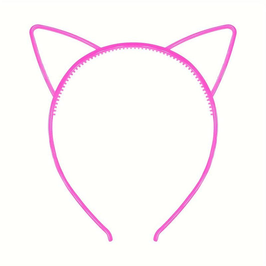 Glowing Cat Ears Hairband Luminous Hairband Women Birthday Headwear