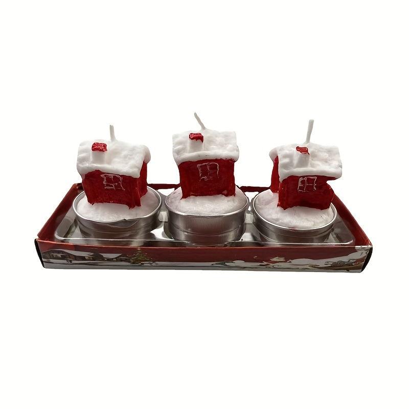 Painted Candles Christmas Party Decorations Home Aromatherapy Candle Ornaments