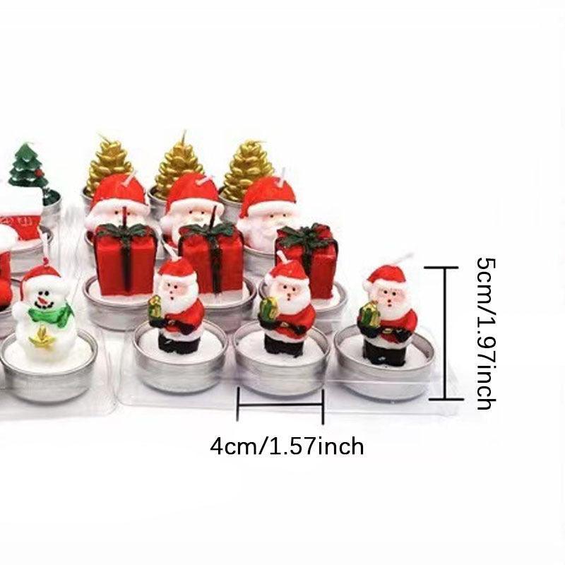Painted Candles Christmas Party Decorations Home Aromatherapy Candle Ornaments
